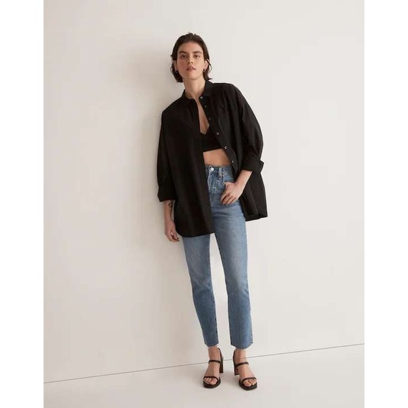 Madewell Denim - Madewell The Perfect Vintage Jean Medium Wash Raw Hem Size 29